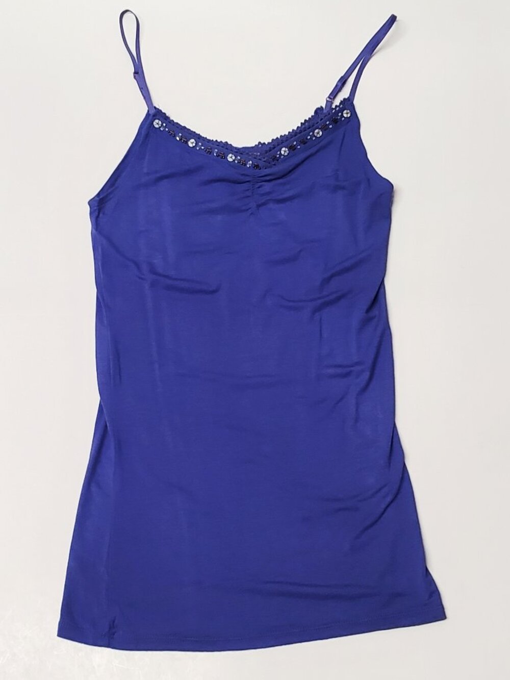 American Rag Violet Storm Cami Tank Top NWT Size XS, Sequin V-Neck